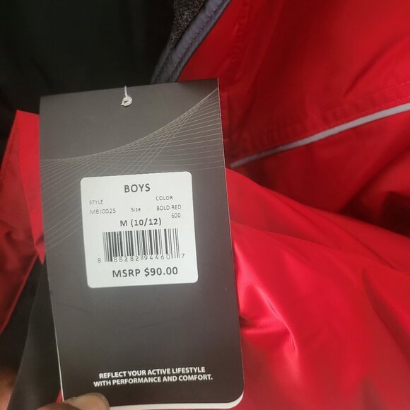 Swiss Alps Boys Snow red Jacket Detachable Hood Size M(10/12) - Picture 7 of 10